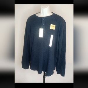Sonoma Dark Blue Cotton Top Long Sleeve Sz L Life + Style